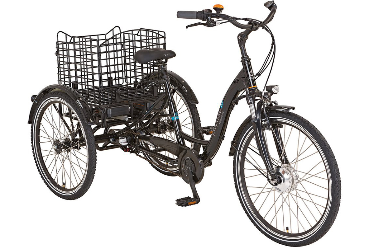 26 Zoll Räder Dreirad für Erwachsene Fahrrad 3-Rad-Dreirad 2 Einkaufskorb 24 