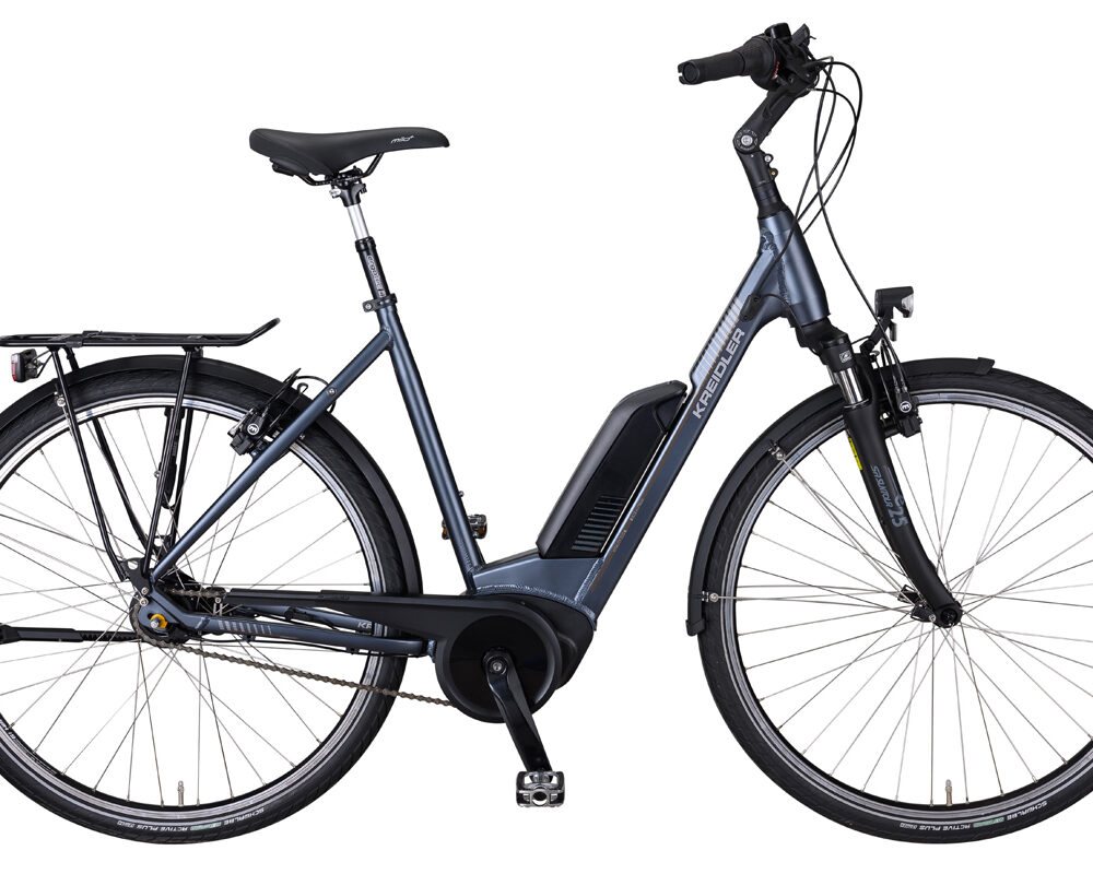 Kreidler City Elektro-Fahrrad Eco6 Bosch 500Wh 5-Gang Nexus Nabe Rücktritt blaugrau 2021