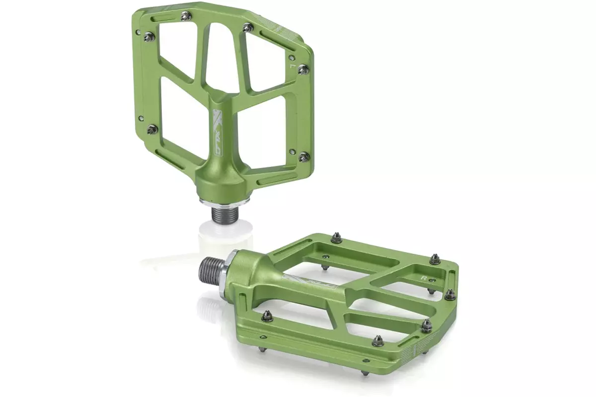 Fahrrad Pedalen XLC MTB ATB-Pedal PD-M14 Alu lime green 320g Plattformpedal  - E-Bikes kaufen